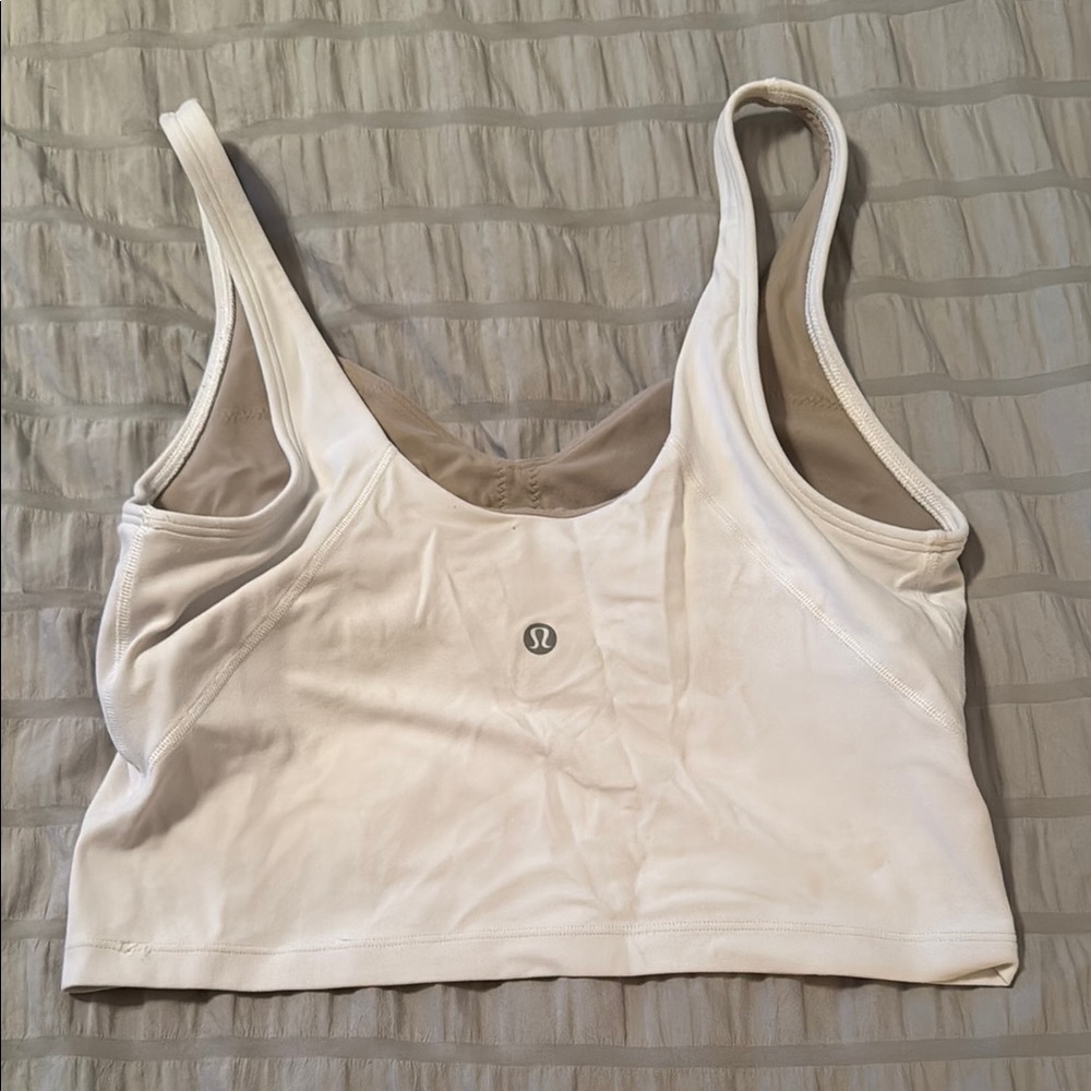 Lululemon White Sports Bra/Top